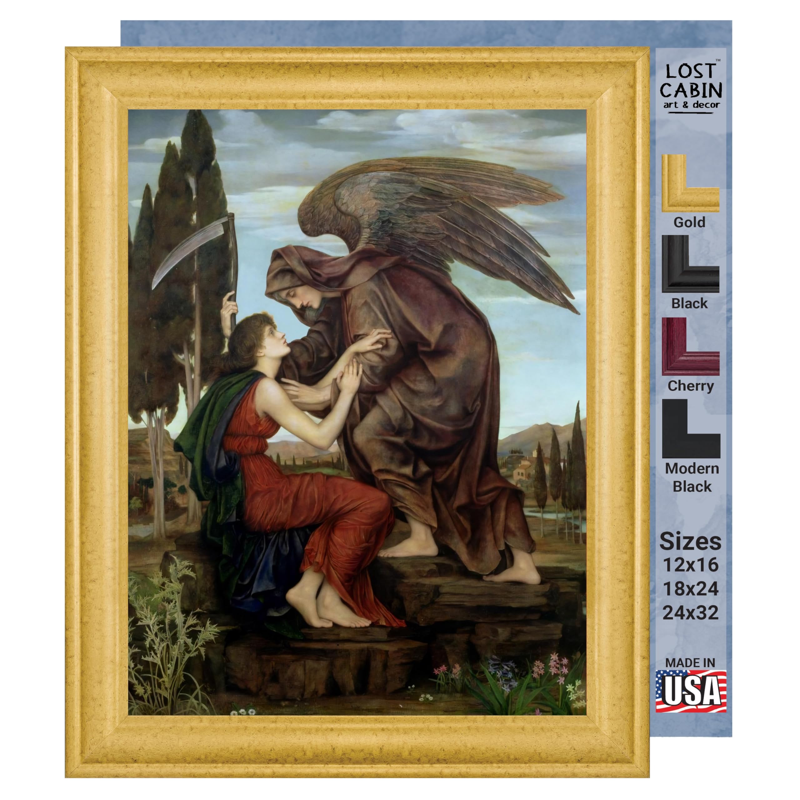 Amazon.com: Lost Cabin The Angel of Death 1890 by Evelyn De Morgan